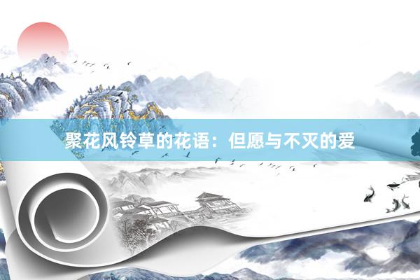 聚花风铃草的花语：但愿与不灭的爱